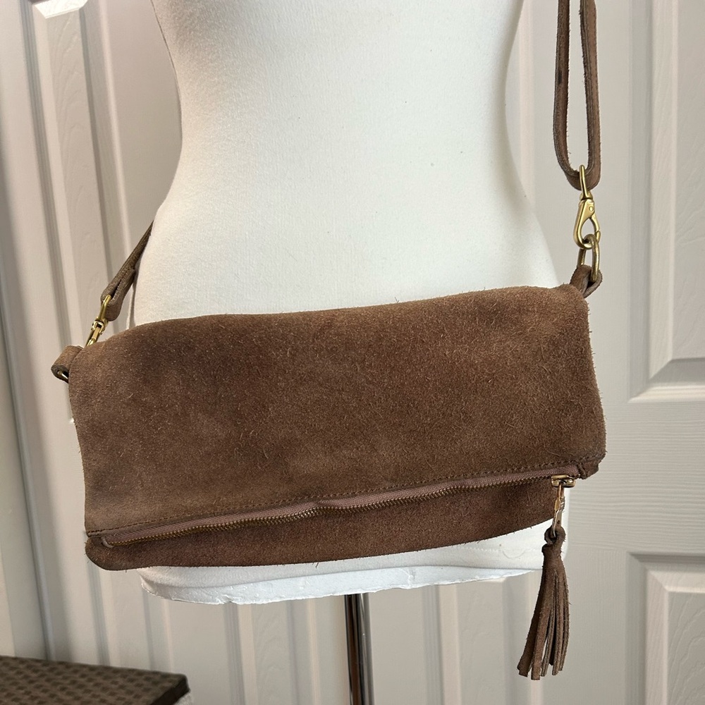 Brown Suede Women's Bag